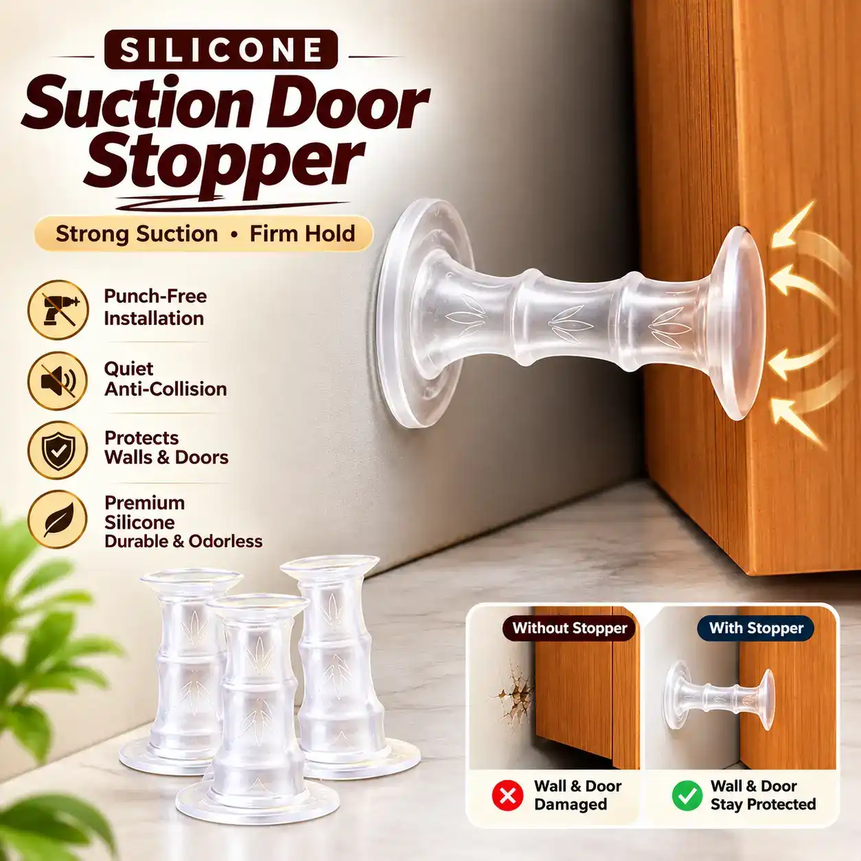 Selicon Door Stopper (3 pcs)